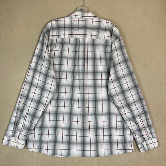 Patagonia Shirt Mens XL Gray Striped Long Sleeve Stretch Lightweight Pocket - Picture 11 of 12